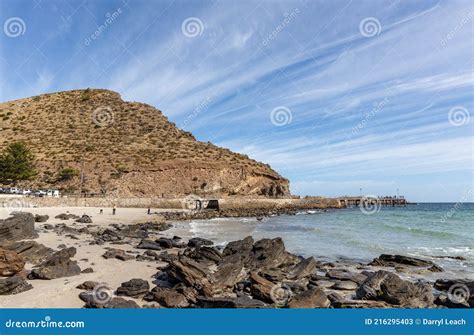 The Beach and Jetty Located at Second Valley South Australia on April 12th 2021 Stock Image ...