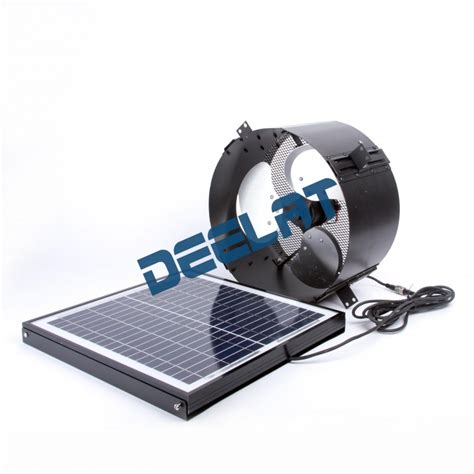 Solar Powered Exhaust Fan and Ventilator - 30W - Adjustable - 14" - Wall Mounted - D1143125 - Deelat