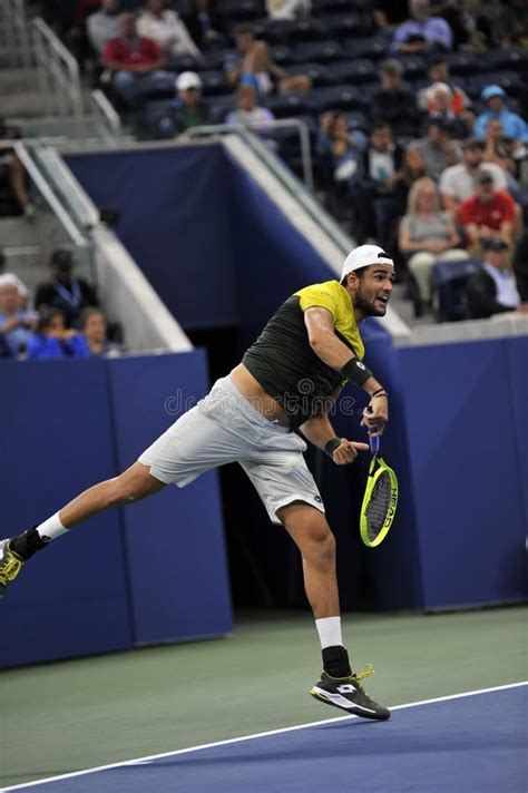 Matteo Berrettini ITA at USOpen 2019 2 Editorial Stock Image - Image of white, serve: 250650444