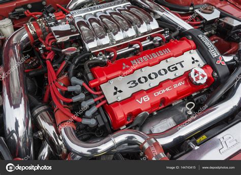 Mitsubishi 3000GT engine on display – Stock Editorial Photo © bettorodrigues #144743415