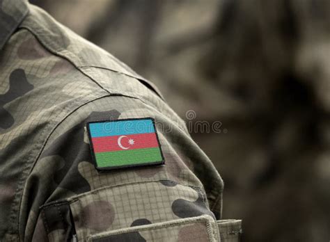 Flag of Azerbaijan on Military Uniform. Azerbaijani Army, Armed Forces ...