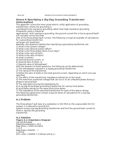 Zig Zag Transformer | PDF | Transformer | Electrical Impedance
