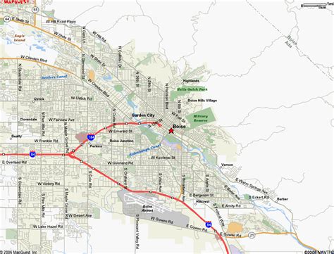 Map of Boise Idaho - TravelsMaps.Com