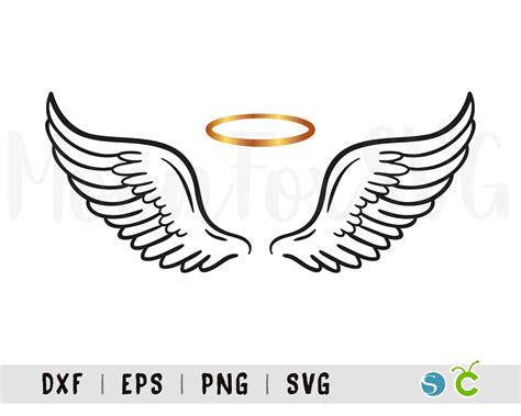 Angel Wings Svg Angel Wing Vector Angel Svg Halo Svg Angel Etsy Cloud | My XXX Hot Girl