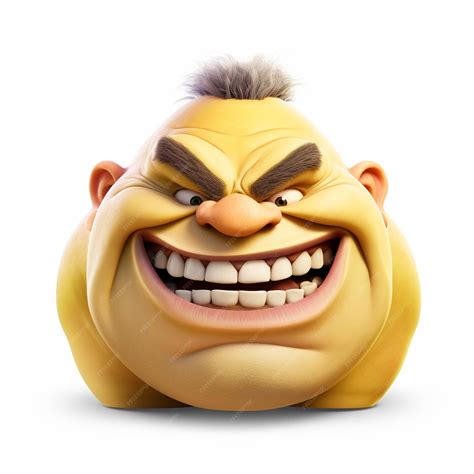 Premium AI Image | Ogre emoji on white background high quality 4k hdr