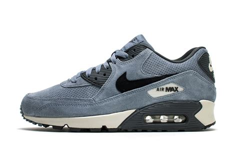 Nike Air Max 90 Navy Blue Perforated Suede Sneakers | Hypebeast