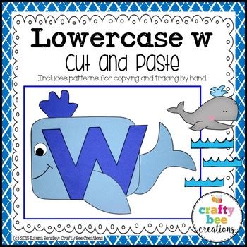 Letter W Craft {Whale} | Letter w crafts, Lettering, Alphabet crafts