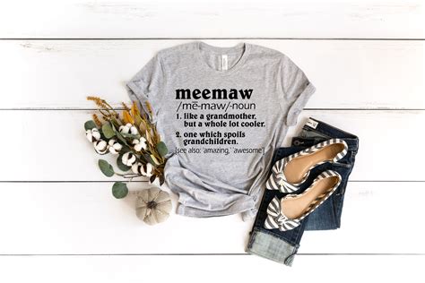 Meemaw Shirt Meemaw Gift Meemaw Tshirt Cute Shirts Funny - Etsy