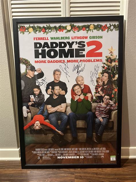 found this daddy’s home movie poster signed by the cast! $7 : r ...