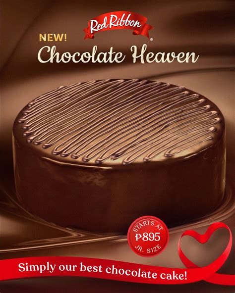 Order the NEW Red Ribbon Chocolate Heaven Cake now! | chocolate, cake ...