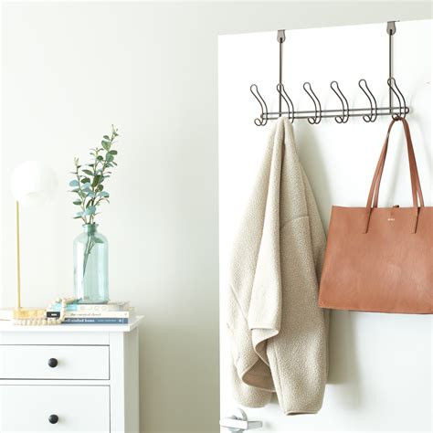 Mainstays Classico Over-The-Door Coat Rack with 6 Hooks, Bronze, Metal - Walmart.com