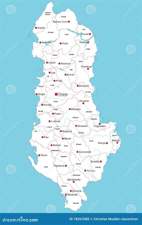 Map Of Albania Vector Illustration | CartoonDealer.com #78267088