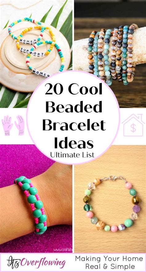 20 Cute Beaded Bracelet Ideas and Patterns