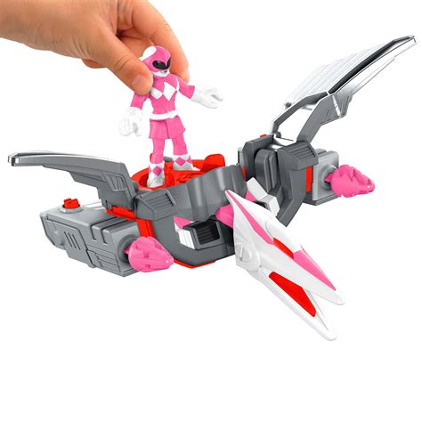 Imaginext Power Rangers Pink Ranger & Pterodactyl Zord - Walmart.com