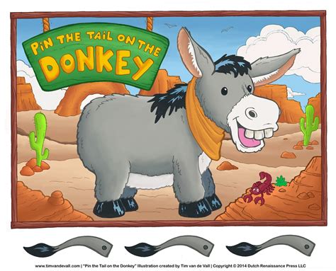 Pin The Tail On The Donkey Printable Free - Free Printable A To Z