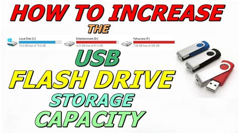 How to increase the USB Flash drive storage capacity - YouTube