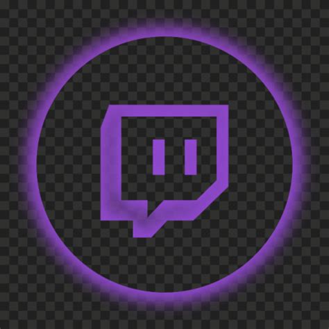 Twitch Purple Neon App Icon PNG | Citypng