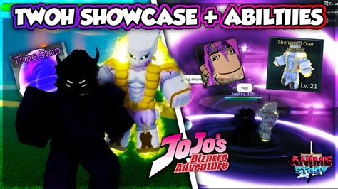 TWOH + JOJO ABILITIES Showcase in Anime Story - YouTube