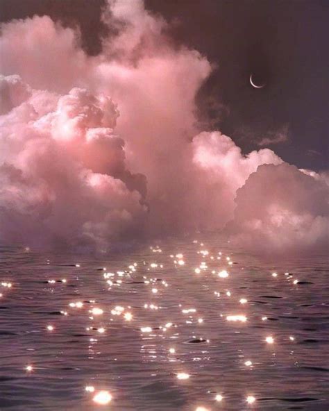 Pink Bling Water Wallpaper | Sky aesthetic, Night sky wallpaper ...