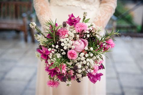 My beautiful pink and white wild flower bouquet. | Wildflower bouquet, Flowers bouquet, Our wedding