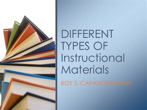 Different Types of Instructional Materials