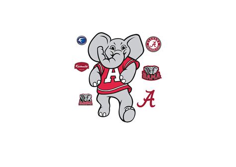 Alabama Crimson Tide Mascot - Big Al Wall Decal | Shop Fathead® for ...