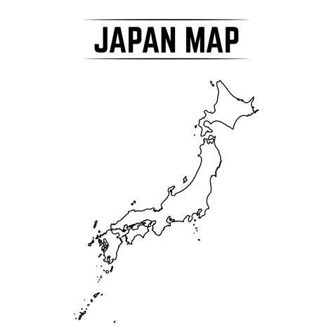 Blank Map Of Japan Svg Vector Outline Map | Images and Photos finder