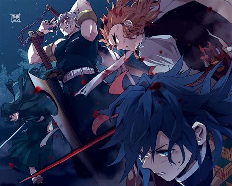 1080P Descarga gratis | Anime, asesino de demonios: kimetsu no yaiba, kyojuro rengoku, muichiro ...