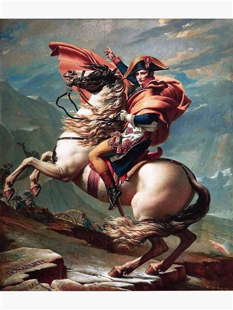 "Napoleon Crossing the Alps" Canvas Print for Sale by 5191l | Redbubble