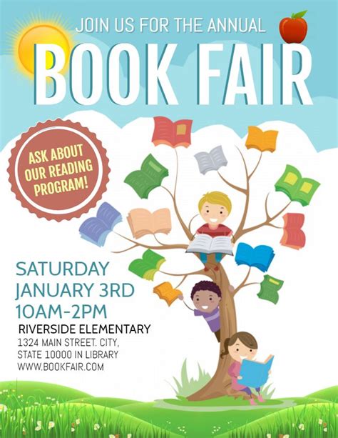 Book Fair Flyer | Scholastic book fair, School fair, Book fair