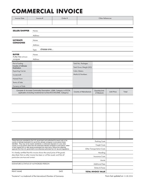 View Commercial Invoice Template Word Images * Invoice Template Ideas