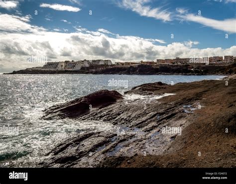 View of Costa del Silencio Stock Photo - Alamy