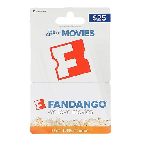 Fandango $25 Gift Card, 1 each - ShopRite