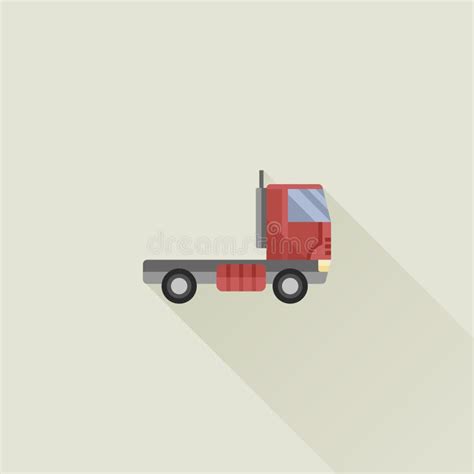 Truck Vector Icon Flat Style Stock Vector - Illustration of moving ...