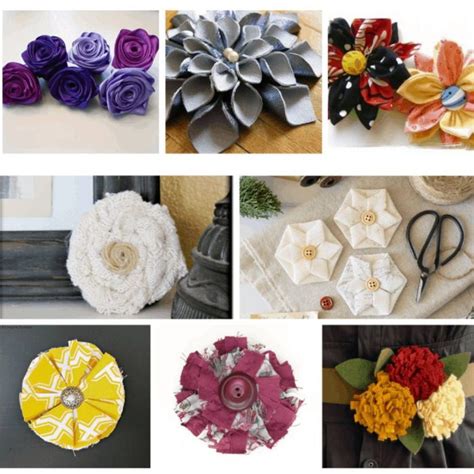 10+ Easy fabric flower tutorials – VickyMyersCreations