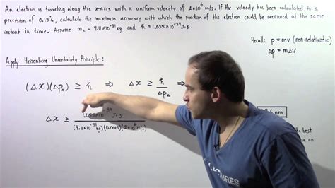 Heisenberg Uncertainty Principle Example # 1 - YouTube