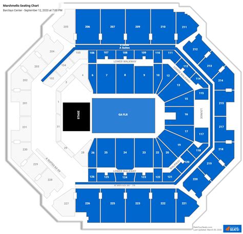 Barclays Center Seating Charts for Concerts - RateYourSeats.com