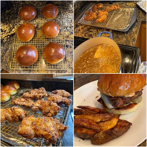 [homemade] fried chicken sandwich with homemade buns : r/FriedChickenSandwich