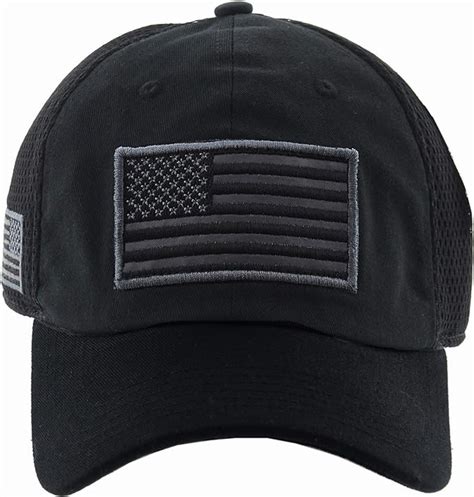 JFH American USA Flag Removable Patch Mesh Tactical Cap Military Hat w ...