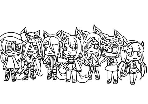 Gacha Life Characters coloring page - Download, Print or Color Online ...