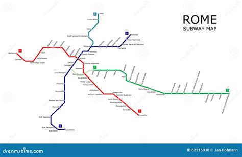 Rome Subway Stock Vector - Image: 62215030