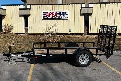 5'x10' Equipment Trailer Rental | Area Rental & Sales Co.