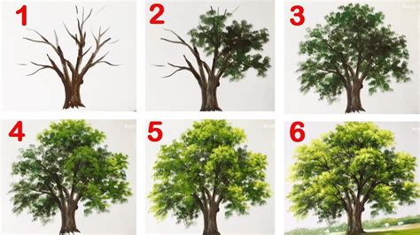 Learn how to paint a Tree with heavy body Acrylic , I used the Pebeo ...