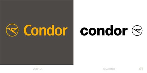 Condor Logo – vorher und nachher – Design Tagebuch