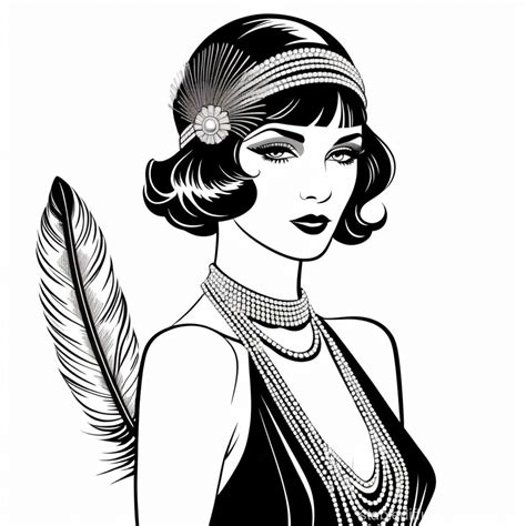 1920s Flapper in Art Deco Home | Stable Diffusion Online