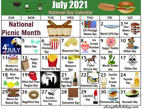 Get the Free Word Search Printable of the National Days in July in 2022 | National day calendar ...