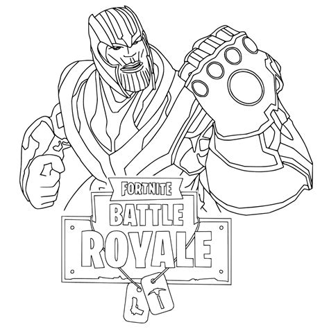 Fortnite Thanos Coloring Pages - Get Coloring Pages