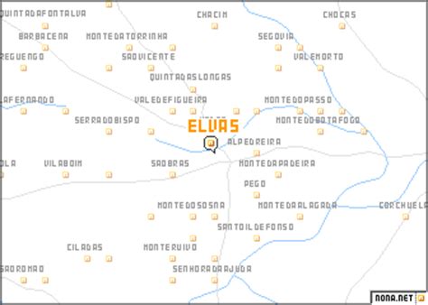 Elvas (Portugal) map - nona.net