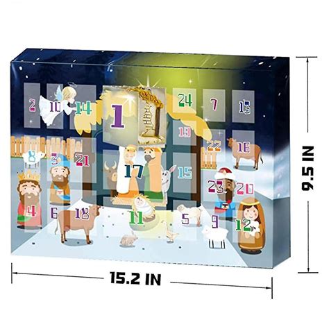 Nativity Advent Calendar 2023 Kids - Full Nativity Scene With 25 Figurines | Fruugo UK