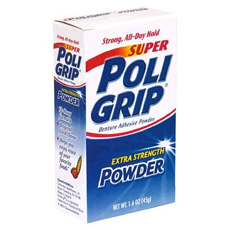 Super Poligrip Extra Strength Powder for Dentures at Smilox.com